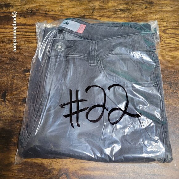 Cabi Jeans Size 8 Curvy Slim Bootcut Mid Rise Charcoal Stretch Denim Western - Picture 11 of 11